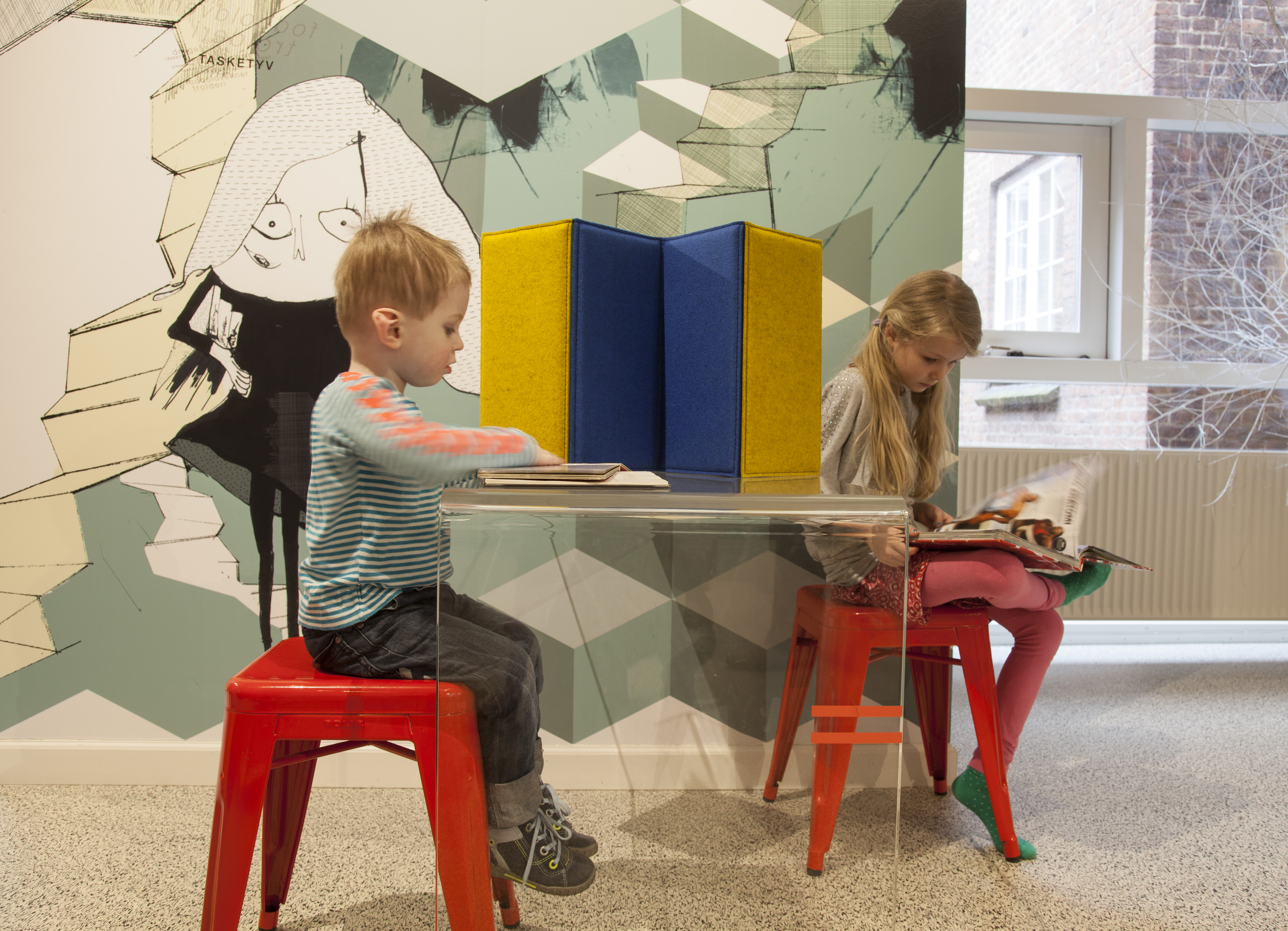 Filt bordskærm zigzag silkeborg bibliotek 3